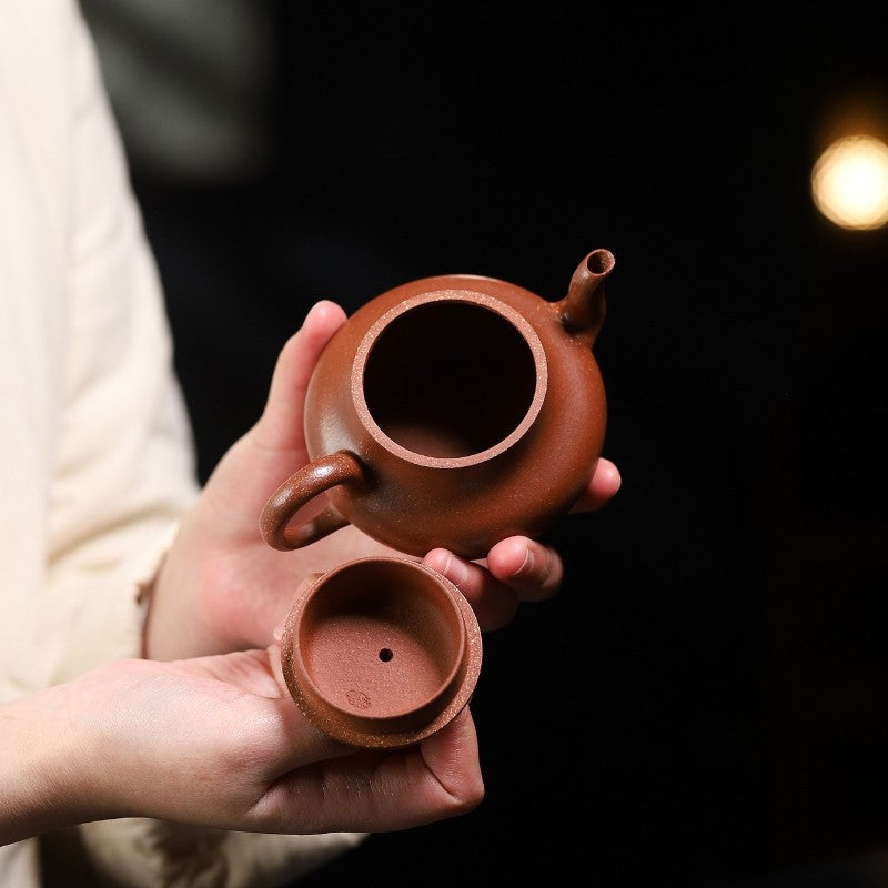True Yixing Zisha Jiangpo Clay Teapot 180ml Chinese Kungfu Pot On Sales Handmade