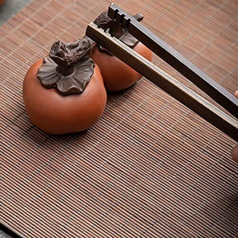 9.5cm Purple Clay Tea Pet Persimmon Tea Color Change Handmade Tea Tray Decor