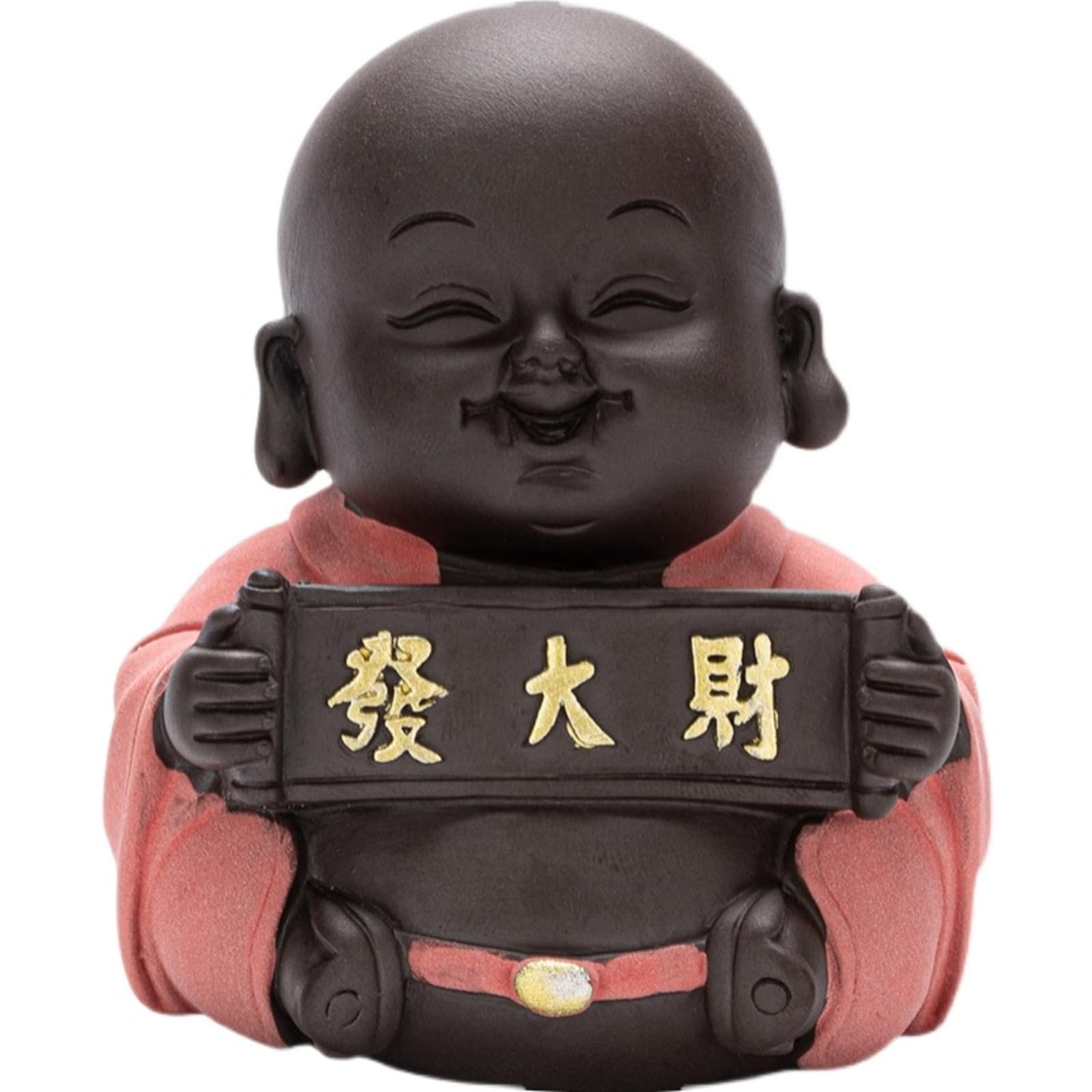 Maitreya Buddha Purple Sands Tea Pet 8.3cm Table Decoration Tea Set Accessories