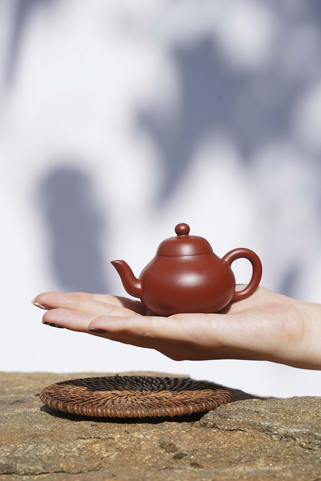 110ml small pot marked real yixing zisha dahongpao clay handmade tea pot 7 holes
