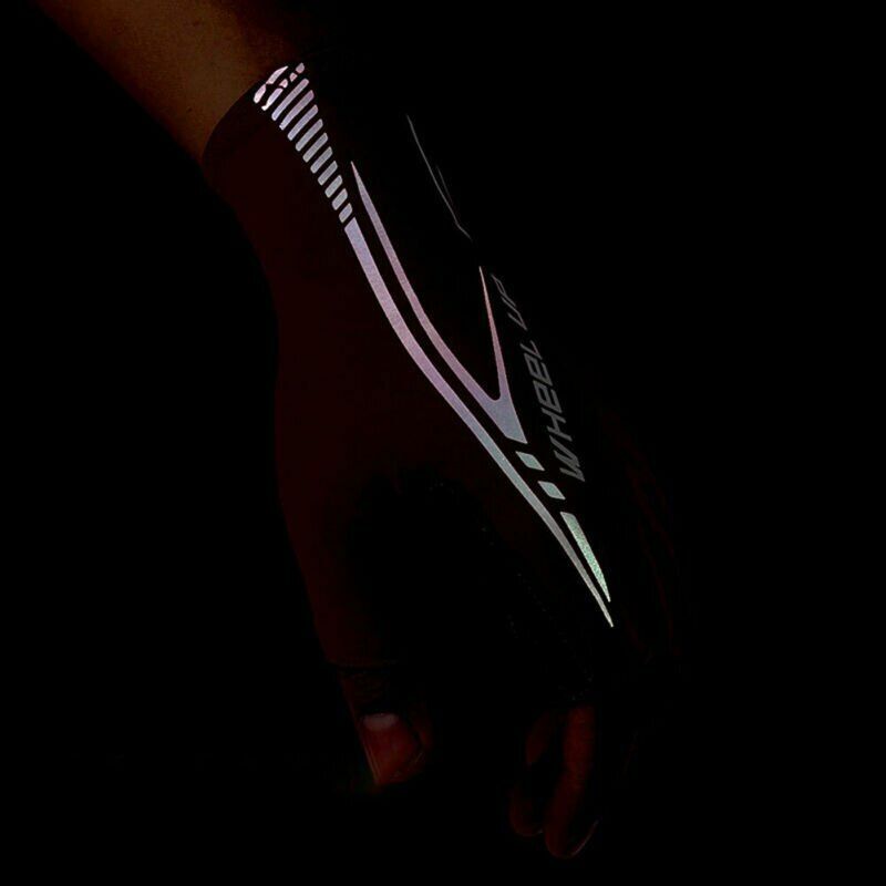 Unisex Cycling Gloves Wheel Up Bike Gel Half Finger Wears Finger Outdoor Sport