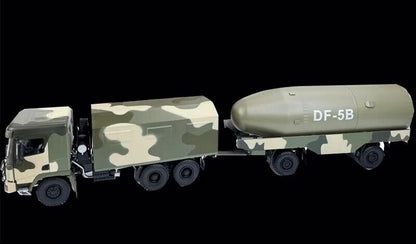 1:24 73CM SHANQI X3000 DF-5B Missile Transporter Truck Diecast Military Model