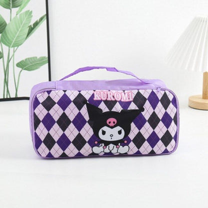 Cartoon Portable Women's Underwear Storage Bag Travel Cosmetics Storage