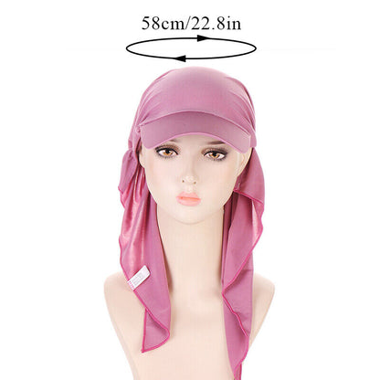 Ladies Women Hair Loss Scarf Cancer Chemo Cap Muslim Turban Hat Baseball Cap