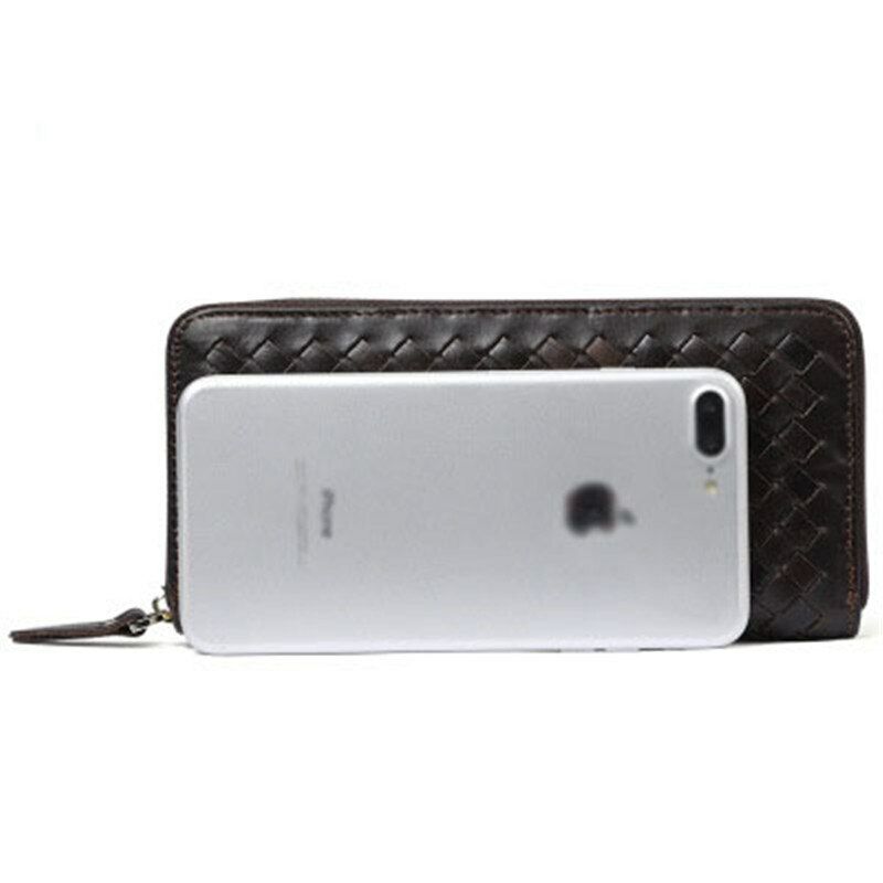 Men's Wallet Card&ID Bag Money Genuine Leather Multi-card Clamps Purse Cash Clip