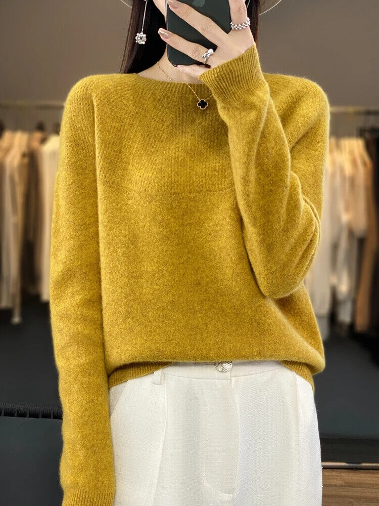 Autumn Winter Women Sweater O-Neck Pullovers Cashmere Knitwear Popular Clothes