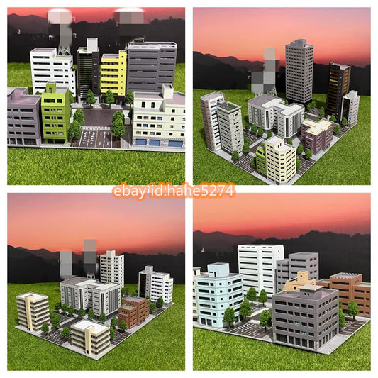 1/300 Urban Building Model Building Road Model Scene Photography Scene Set
