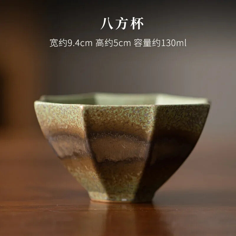 Kiln Change Coarse Pottery Handmade Beauty Tea Cup Ceramic Tea Accessories