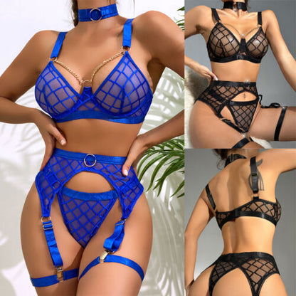 Women's Lingerie Babydoll Sleepwear Underwear G-String Lace Nightwear Dress