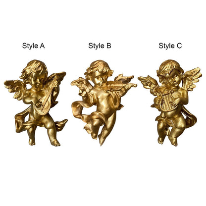 Angel Statue Figurines Wall Sculpture Cherub Collections for Home Restaurant