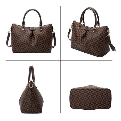 Large Handbag Women's Shoulder Bag Underarm Tote Purse Vintage Plaid Pouch 1 PC