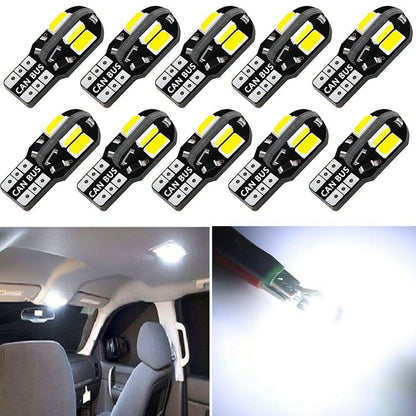 Plate Light Car LED Width Light CANBUS Lights License Auto Interior Bulbs 10Pcs