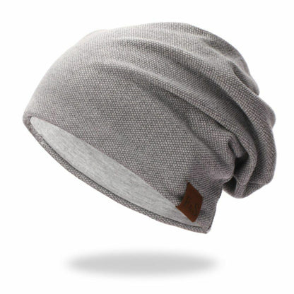 Lightweight Cap Casual Thermal Elastic Knitted Cotton Hat Autumn Spring Sport