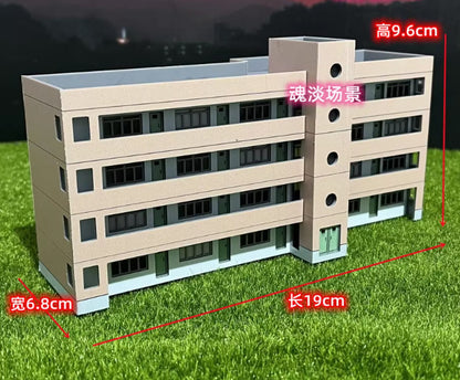 1/150 Scale School Building Model Railroads Trains Modern House Kits D1 D2