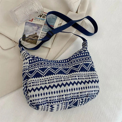 Shoulder Messenger Bag Handbags Ethnic Style Canvas Shoulder Bag Woven Bag