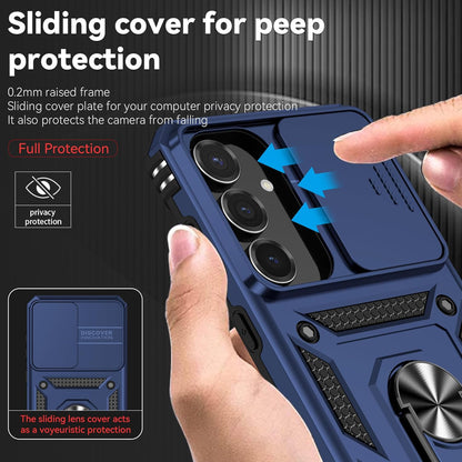 For Samsung Galaxy S25 FE Case： with Slide Camera Cover & Military Grade Protect