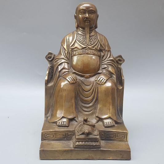 Chinese Bronze Xuanwu Patriarch's Ornament of Zhenwu Emperor's Worship Statue