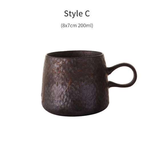 Bronze Ceramic Coffee Tea Mugs Cup Pottery Tea Cup