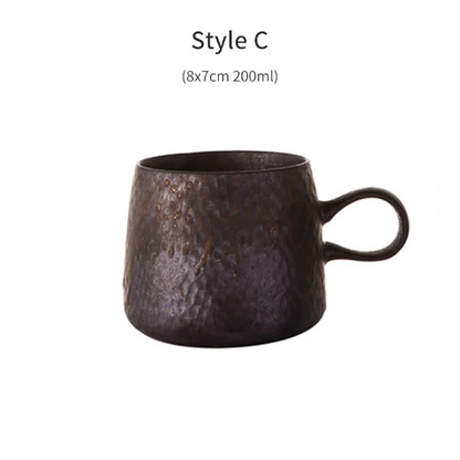 Bronze Ceramic Coffee Tea Mugs Cup Pottery Tea Cup