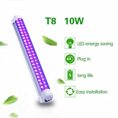 DJ Disco Light 10W Stage UV Purple LED Tube Party Christmas Bar Lamp Laser Wall
