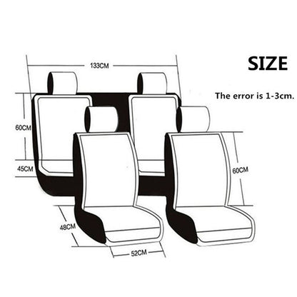 2PCS Genuine Australian Sheepskin Fur Long Wool Car Front Seat Cover Warm Winter