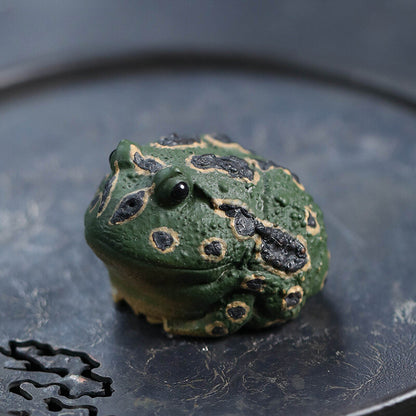 Toad Yixing Zisha Tea Pet Frog Tea Play Figurine Tea Ceremony Tea Statue Chinese