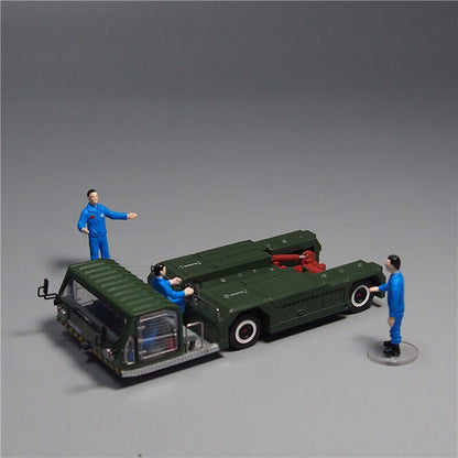 1/35 Aircraft Tractor Alloy Model Air Force Simulation Aircraft Trailer Model