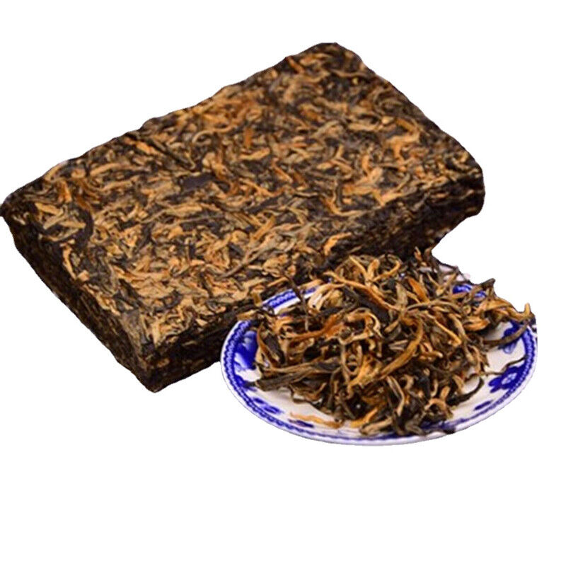 Fengqing Dianhong Compressed Tea Authentic Yunnan DianHong Black Tea Brick 250g