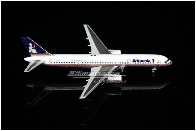 1:400 JC Wings Britannia BOEING 757-200 Passenger Airplane Diecast Plane Model