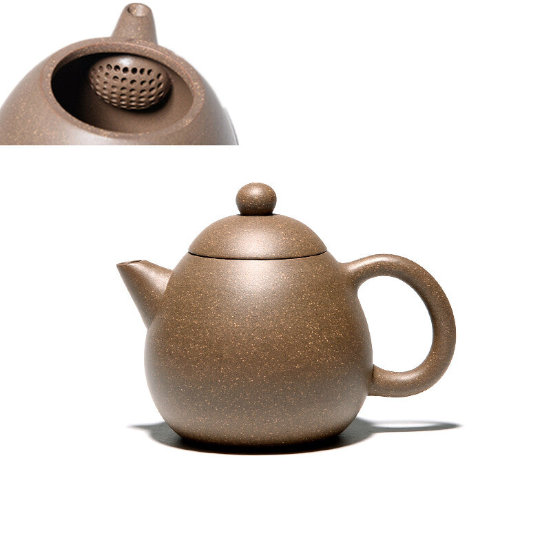 Marked Tea Pot Ball Shaped Infuser Hole Real Yixing Pot Duan Clay Dragon Egg Pot