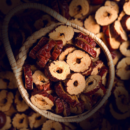 Red Date Slices 250g Seedless Crispy Sweet Dates, Dried Date Rings Health Tea
