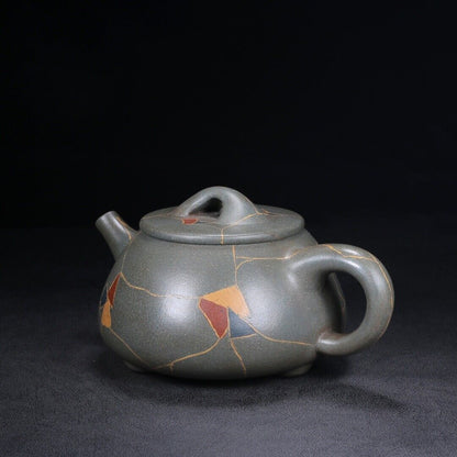 Chinese Yixing Zisha Clay Handmade Exquisite Teapot（石瓢 底款：景舟制壶）