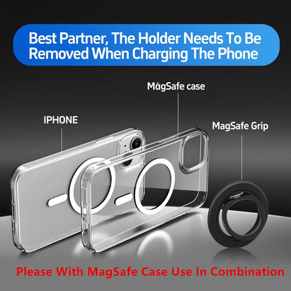 Magnetic Phone Ring Magsafe Phone Grip, Magnetic Cell Phone Stand Holder Finger