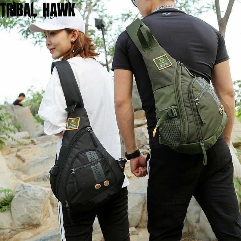 25L Large Shoulder Bag Tactical Chest Bag Military Fishing Sling Backpack