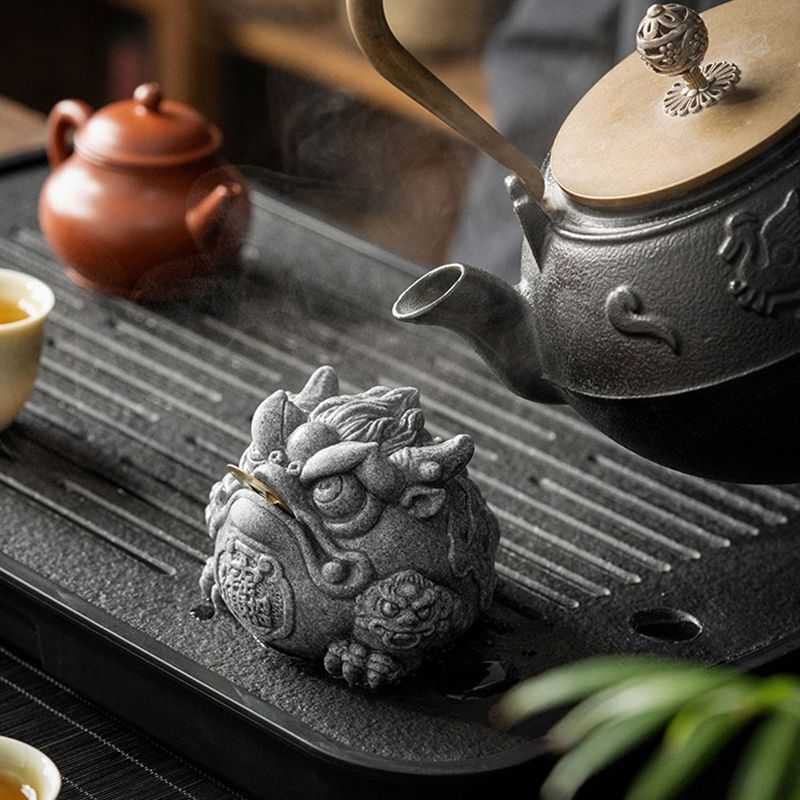 8.8cm Tea Pet Ornaments Cement Tea Sets Toad Tea Table Decorations