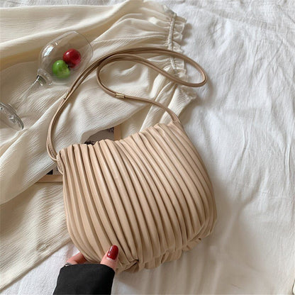 Luxury Bucket Bag Soft Leather Shoulder Bags Crossbody Fashion Handbag 25*20*7CM