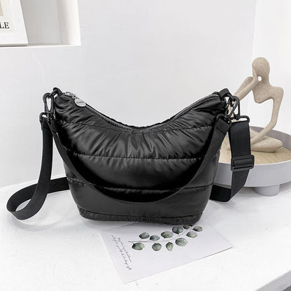 Winter Space Handbags Padded Quilted Crossbody Bags Hobos Shoulder Messenger Bag
