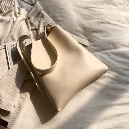 Shoulder Bag Large Capacity Soft Leather Rectangular Tote Bag Luxury Handbag 1PC