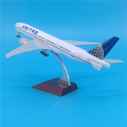 20cm UNITED AIRLINES BOEING 777 Passenger Aircraft Diecast Plane Airplane Model