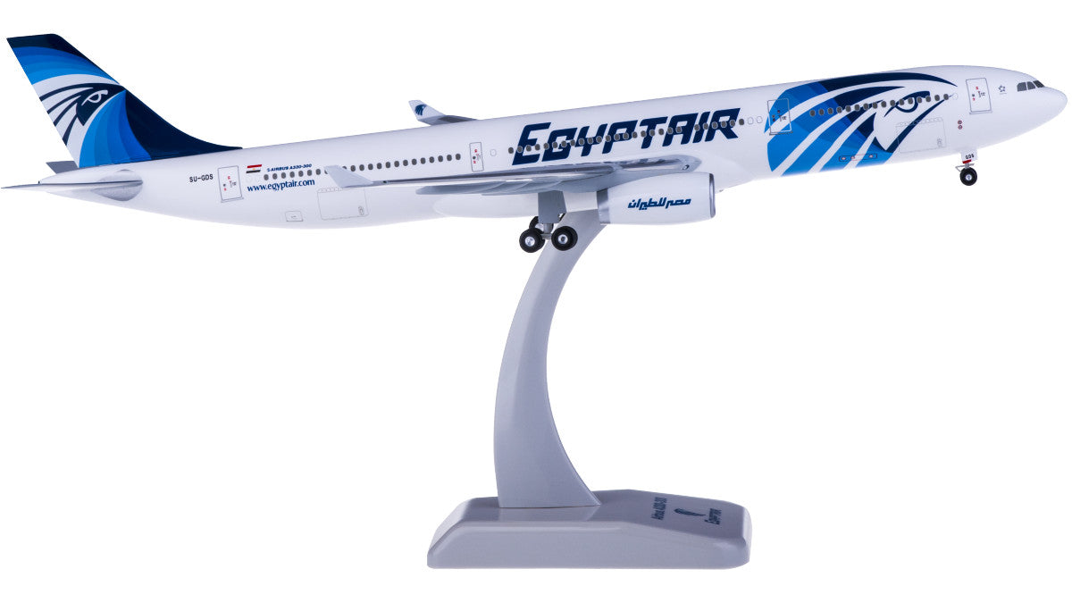 1:200 32CM Hogan EGYPT AIR AIRBUS A330-300 Passenger Airplane ABS Plastic Model
