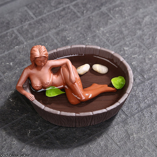 4.5" New Ashtray Zisha Tea Pet Statue Creative Yixing Tea Play Home Decoration