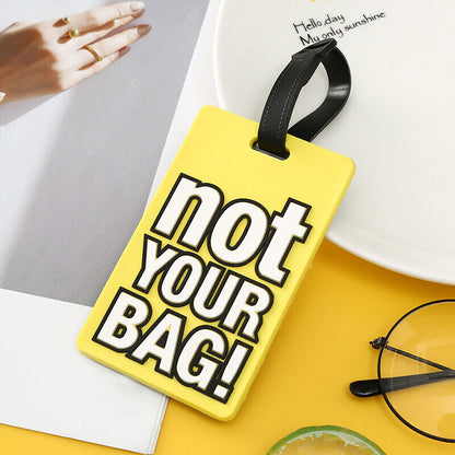 Luggage Tags PVC Hang Tag Baggage Labels Name Address Suitcase Travel Holiday