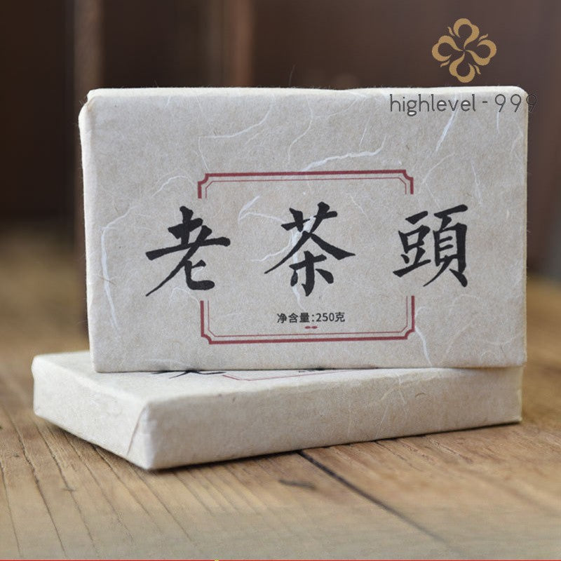 250g Ripe Pu'er Tea Brick Yunnan Menghai 2017 Ancient Tree Aged Tea Leaf Tea