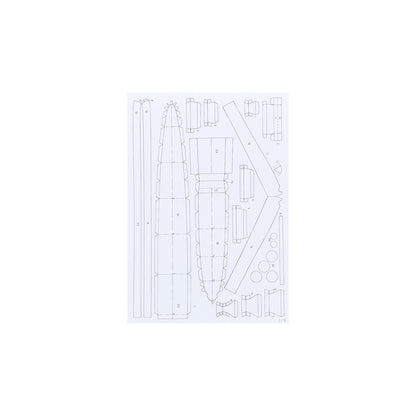 1/400 Scale Italy Muzio Attendolo Light Cruiser Paper Model Puzzle Kit