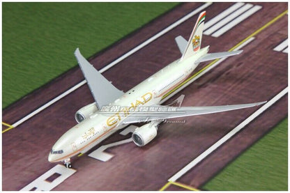 1:400 JC Wings ETIHAD AIRWAYS BOEING 777-200LR Passenger Airplane Diecast Model