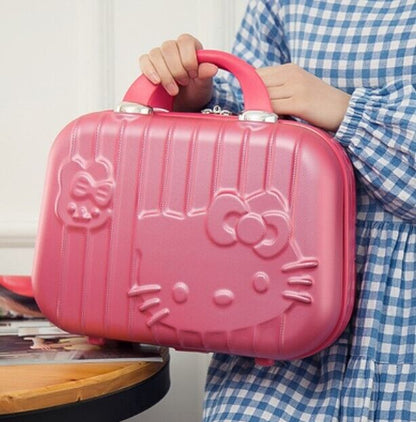 14 Inch Hello Kitty Cosmetic Case Box Beauty Makeup Bag Organizer Cartoon Hellok