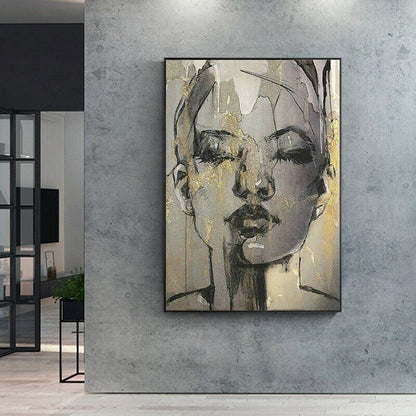 Face Black Canvas Posters Canvas Painting Wall Art Picture Home Decor Prints Art