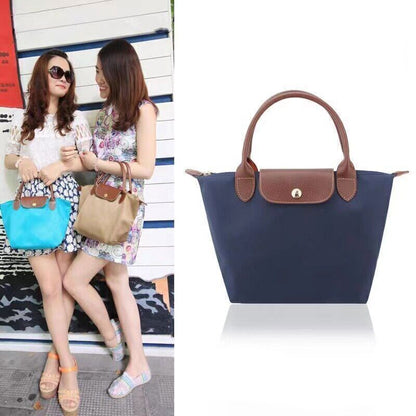 Women Shoulder Fashion Bag Large Nylon Handbag Folding Storage Bags Casual