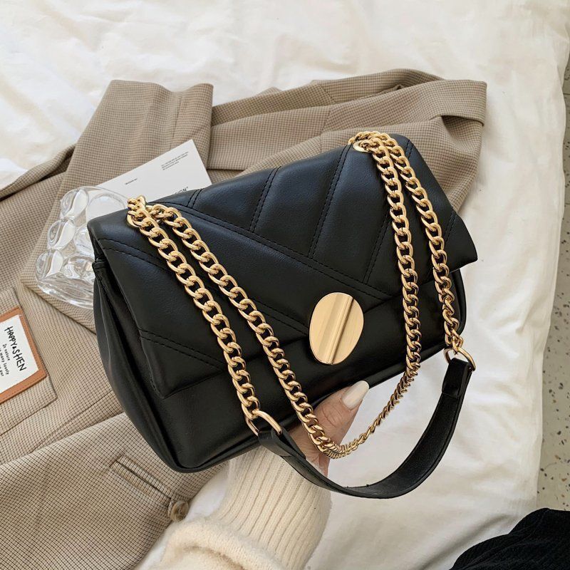 Luxury Crossbody Bags Soft Leather Shoulder Bag Fashion Chains Messenger Purse