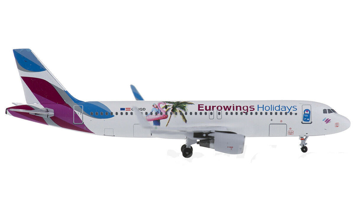 1:400 AeroClassics Eurowings Holidays Airbus A320 Passenger Plane Diecast Model